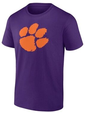 Fanatics Purple Clemson Tigers Primary Team Logo T-Shirt Size 3XL Big & Tall